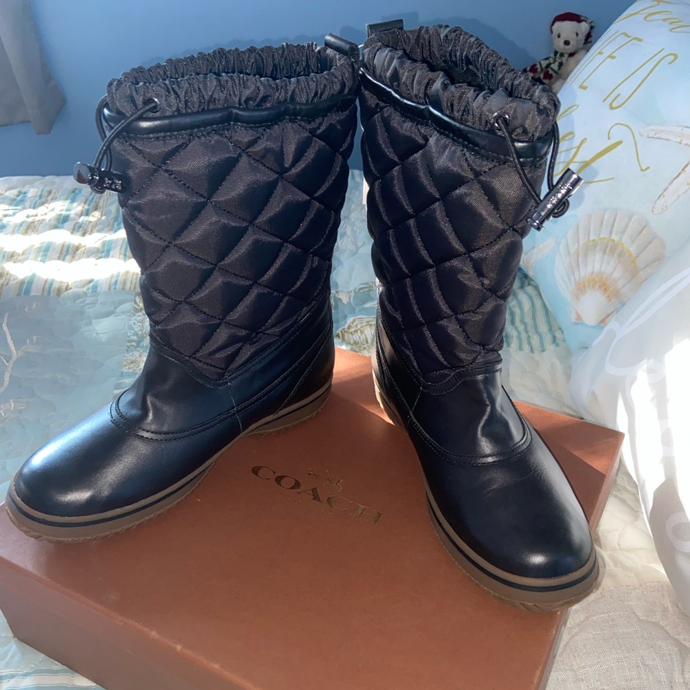 Coach Shoes - Black Samara Aniline Boots, size 6.5